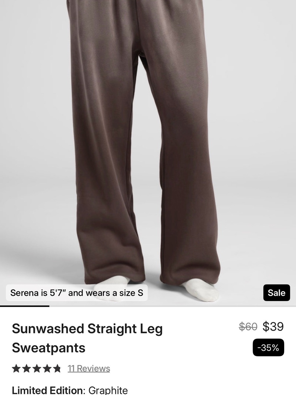 Comfrt Relaxed Wide Straight Sweatpants - Charcoal Black